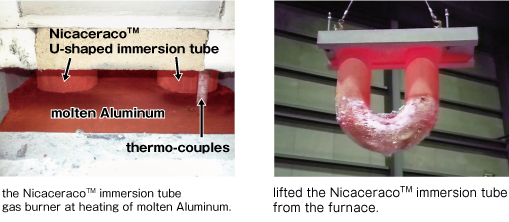 U-shape NicaceracoTM immersion burner tube 02
